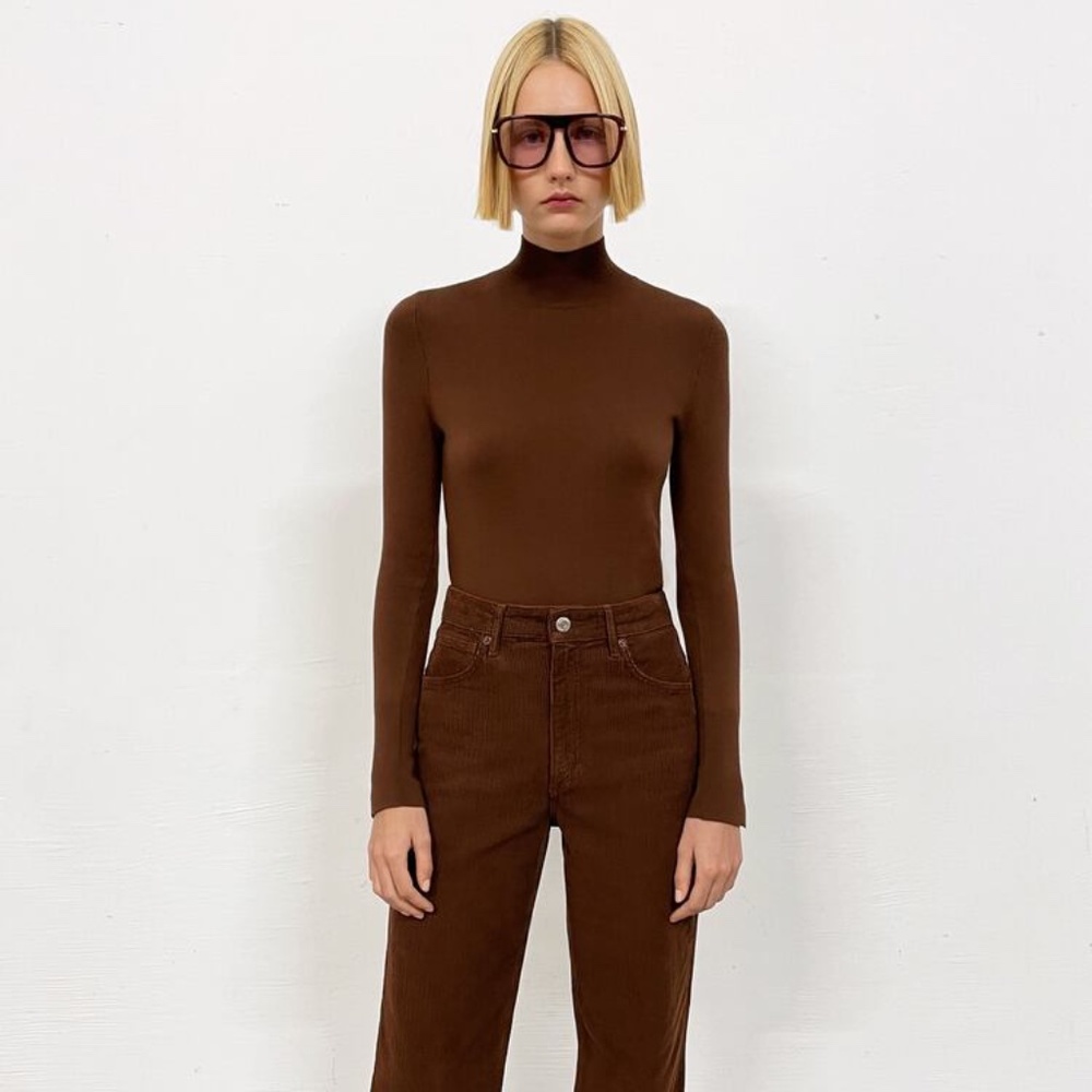 Zara Basic Knit Mock Neck Sweater NWT